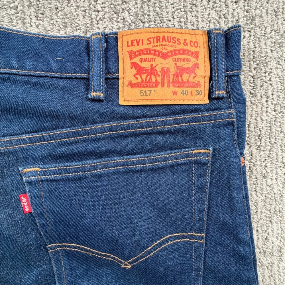 Levi's 517 Bootcut Jeans Mens 40x30 (38x31) Blue Indigo Denim Classic Fit Pants